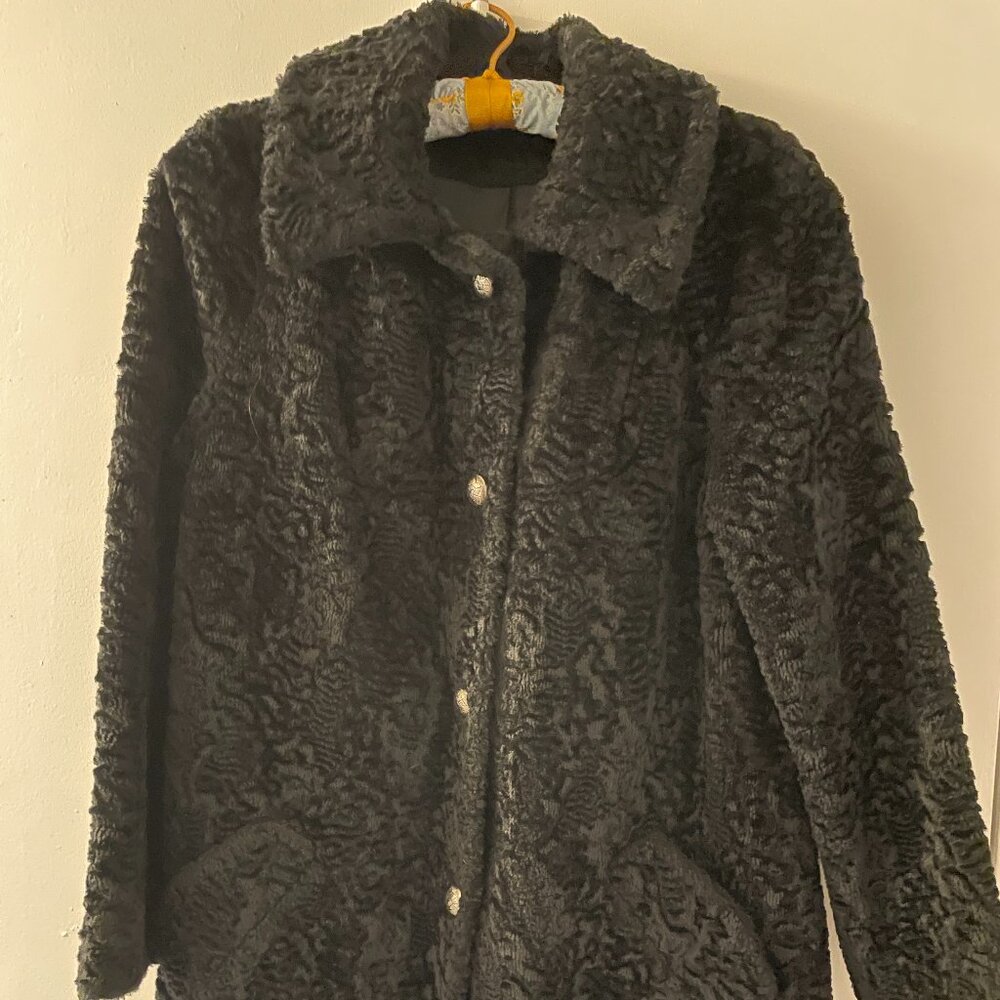 Vintage Patterned Velvet Coat
